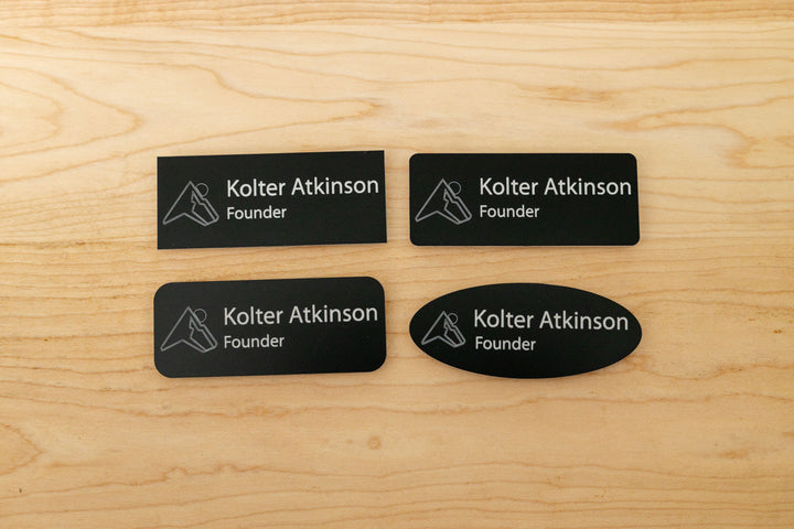 Premium Rectangle Name Tags – Personalized & Durable