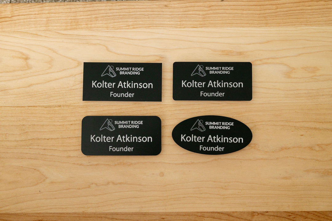 Premium Rectangle Name Tags – Personalized & Durable