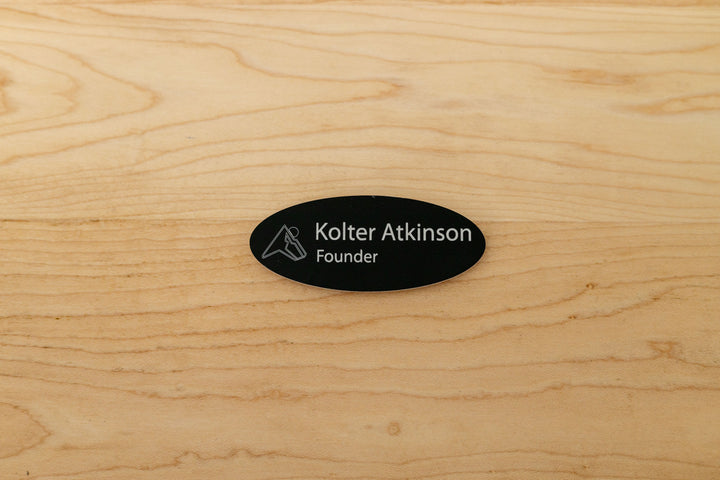 Premium Oval Name Tags – Personalized & Durable