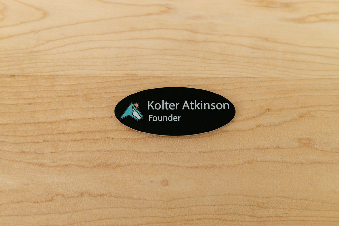 Premium Oval Name Tags – Personalized & Durable