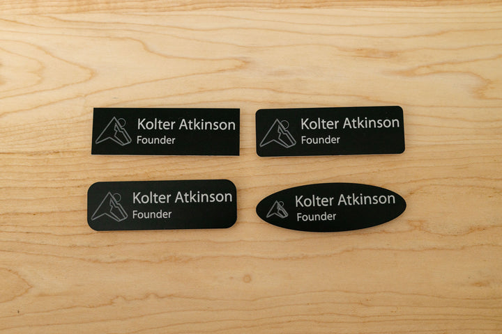 Premium Rectangle Name Tags – Personalized & Durable