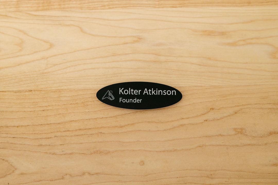 Premium Oval Name Tags – Personalized & Durable