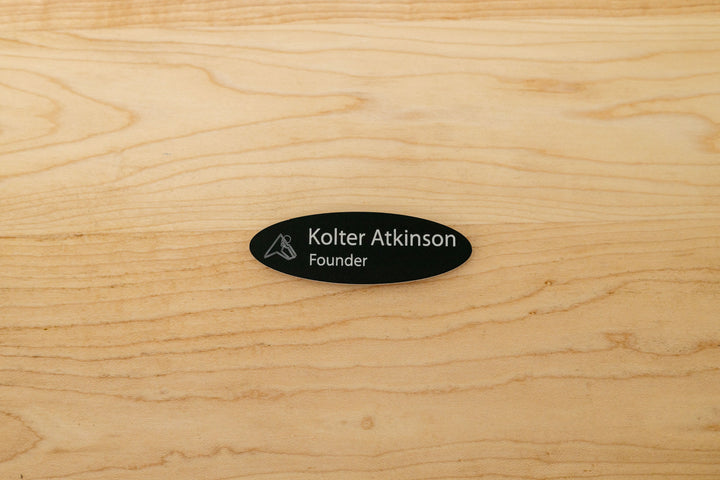 Premium Oval Name Tags – Personalized & Durable