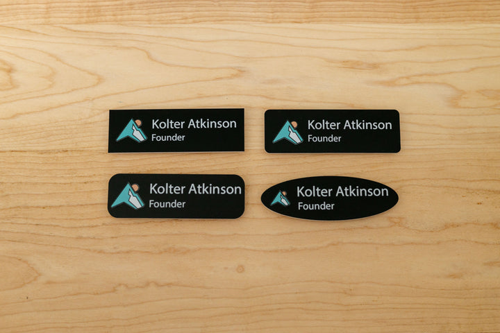 Premium Rectangle Name Tags – Personalized & Durable