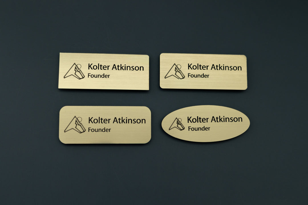 Premium Rectangle Name Tags – Personalized & Durable