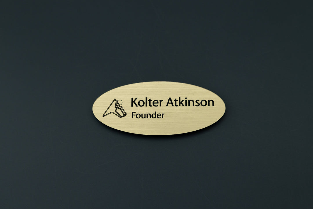 Premium Oval Name Tags – Personalized & Durable