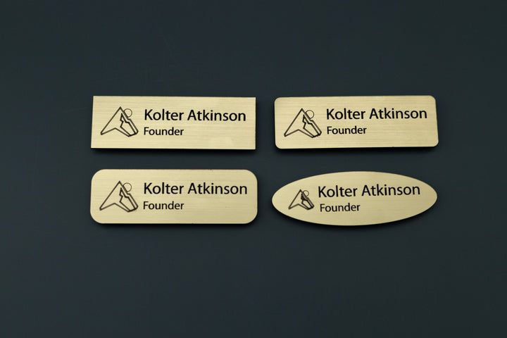 Premium Rectangle Name Tags – Personalized & Durable