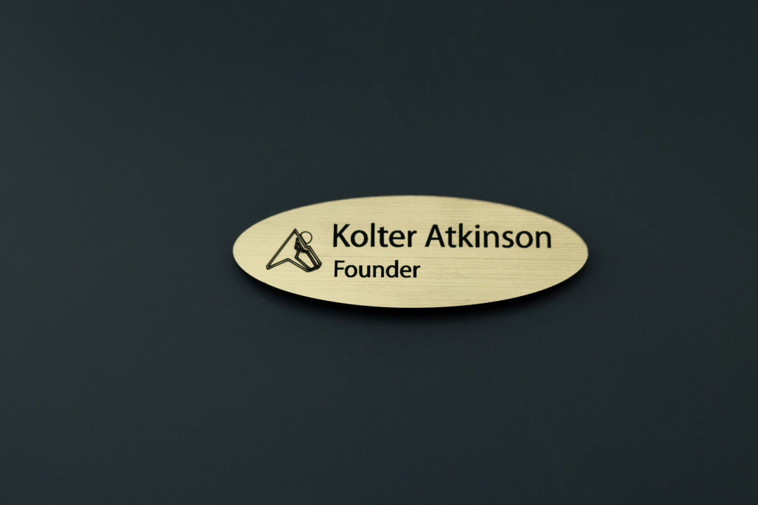 Premium Oval Name Tags – Personalized & Durable