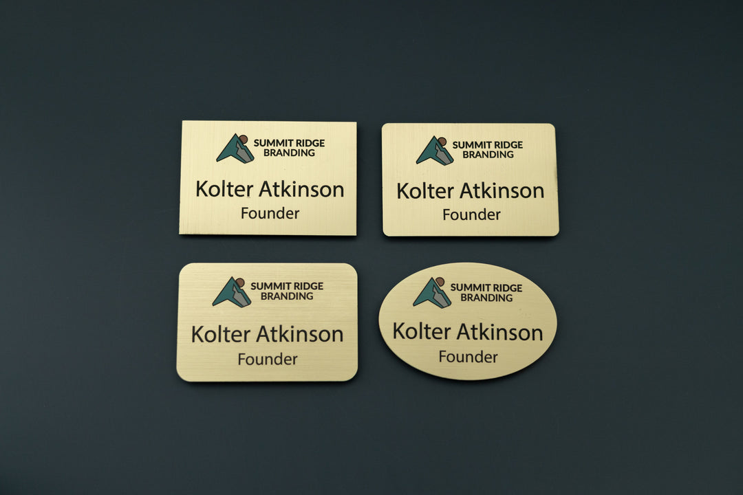 Premium Rectangle Name Tags – Personalized & Durable