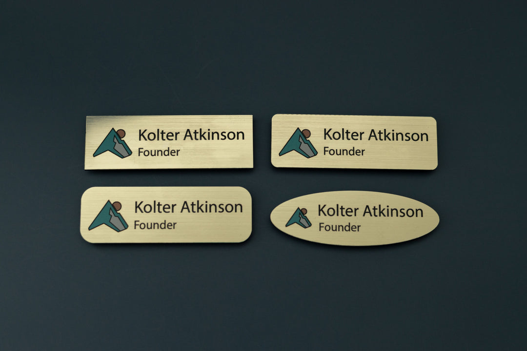 Premium Rectangle Name Tags – Personalized & Durable