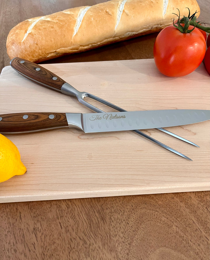 Personalized Avanta 2-Piece Carving Knife Set – German Steel with Pakkawood Handles