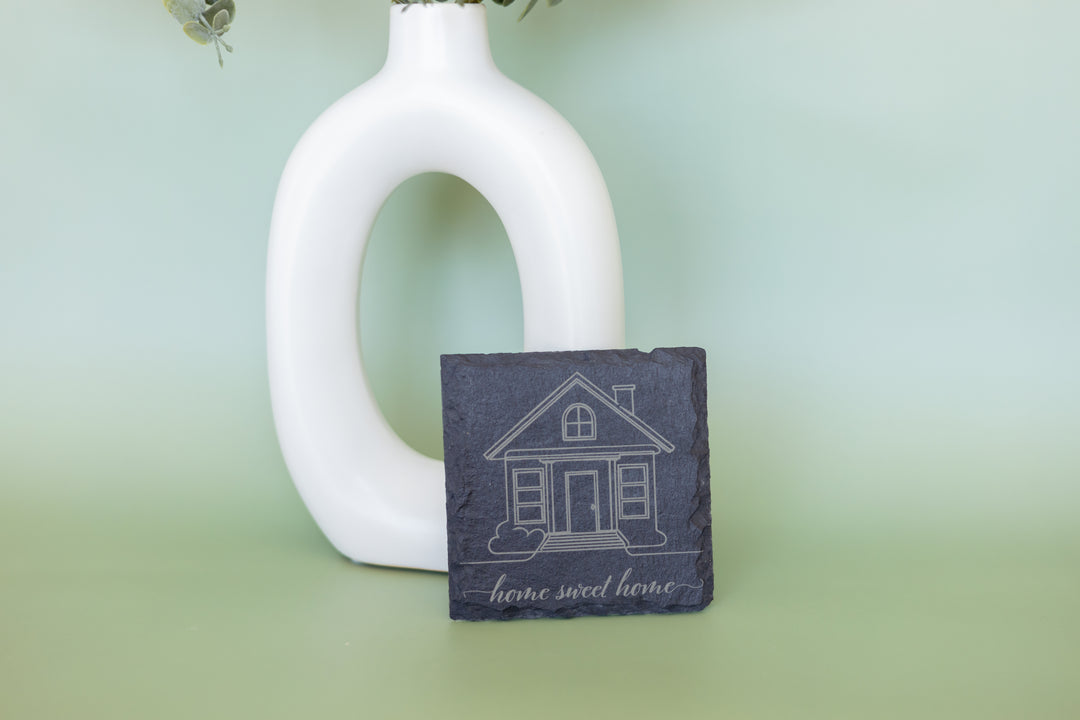 Personalized Square Slate Coasters