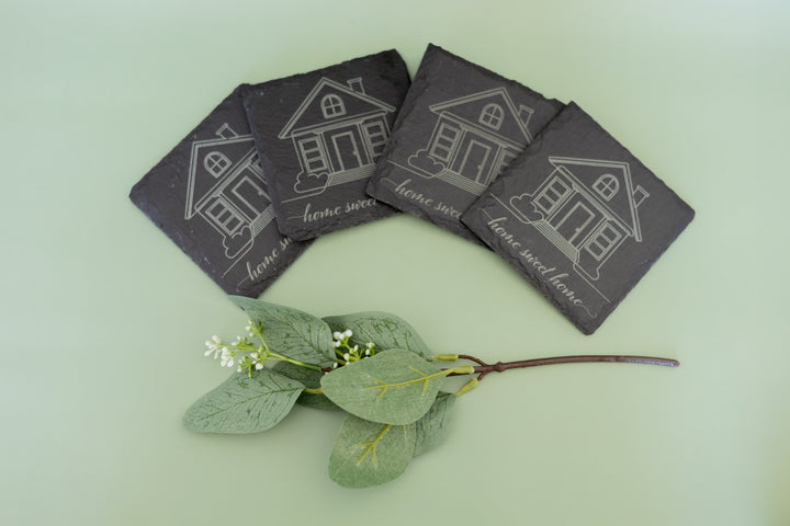 Personalized Square Slate Coasters