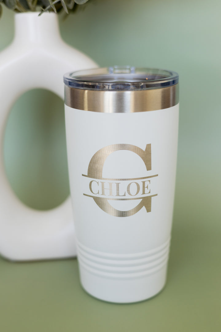 20 oz Custom Engraved Tumbler – Stainless Steel, Multiple Colors