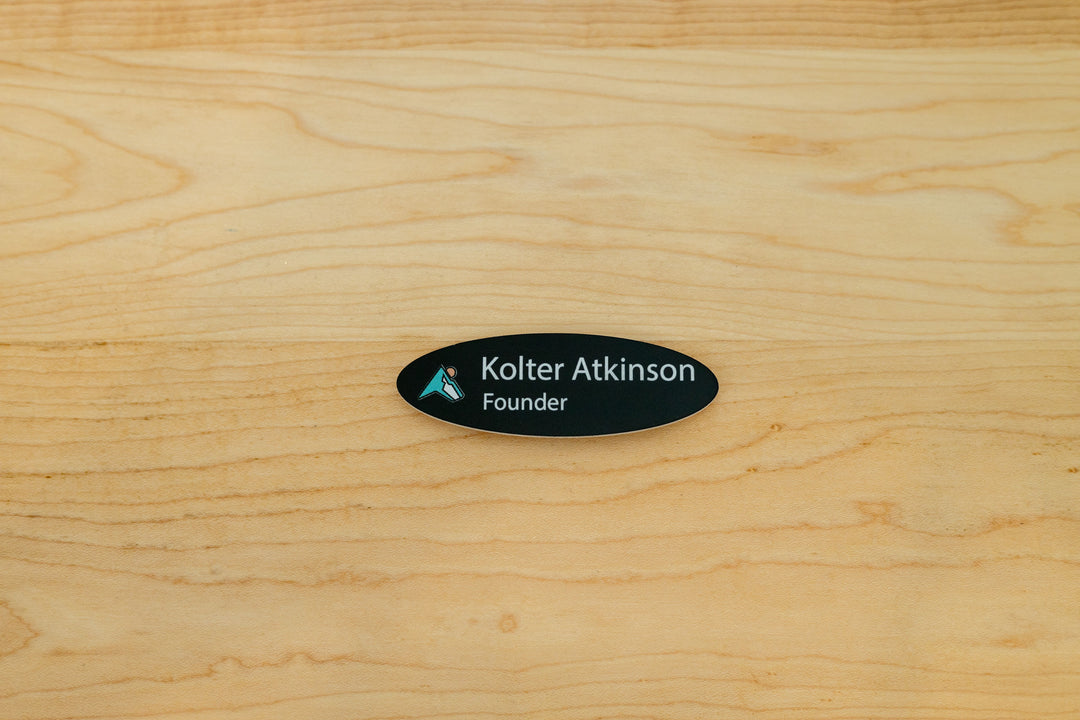 Premium Oval Name Tags – Personalized & Durable