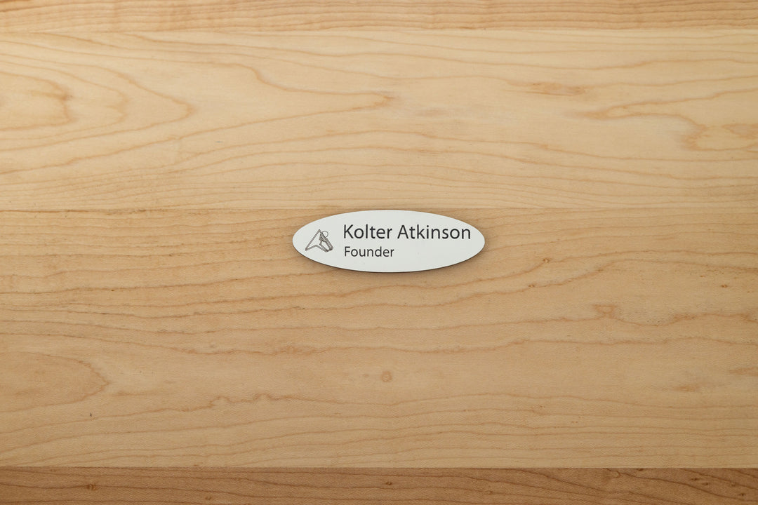 Premium Oval Name Tags – Personalized & Durable