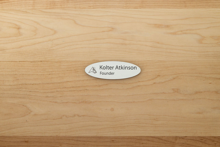 Premium Oval Name Tags – Personalized & Durable