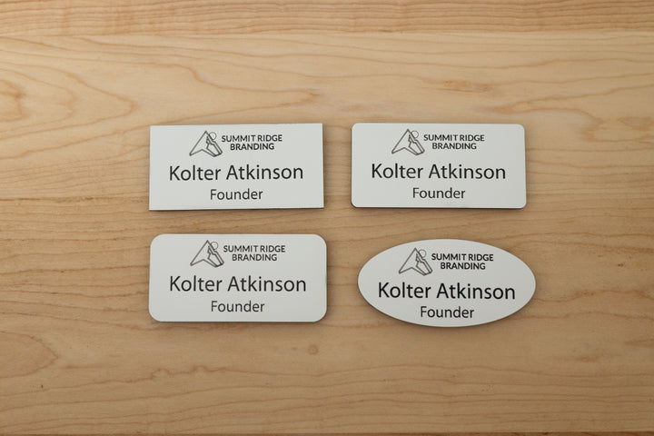 Premium Rectangle Name Tags – Personalized & Durable