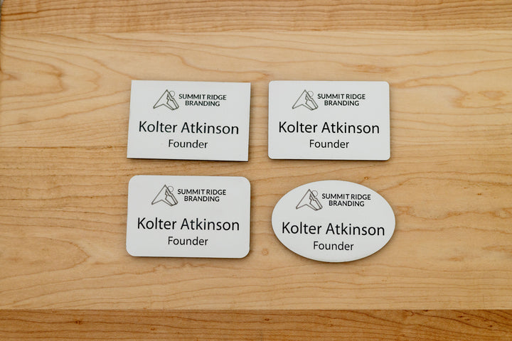 Premium Rectangle Name Tags – Personalized & Durable