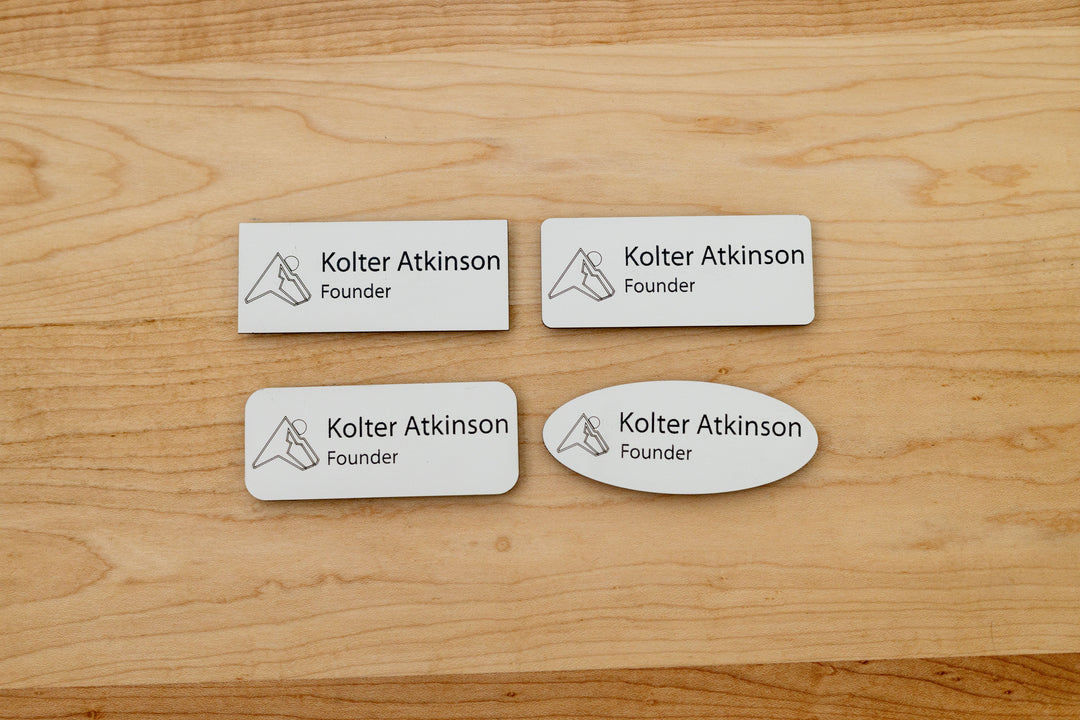 Premium Rectangle Name Tags – Personalized & Durable
