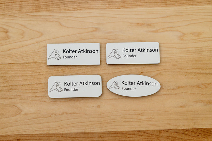 Premium Rectangle Name Tags – Personalized & Durable