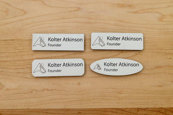 Premium Rectangle Name Tags – Personalized & Durable
