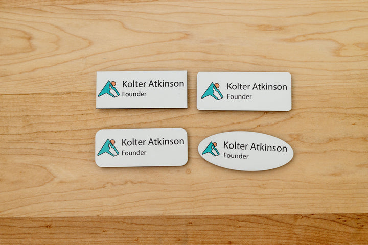 Premium Rectangle Name Tags – Personalized & Durable