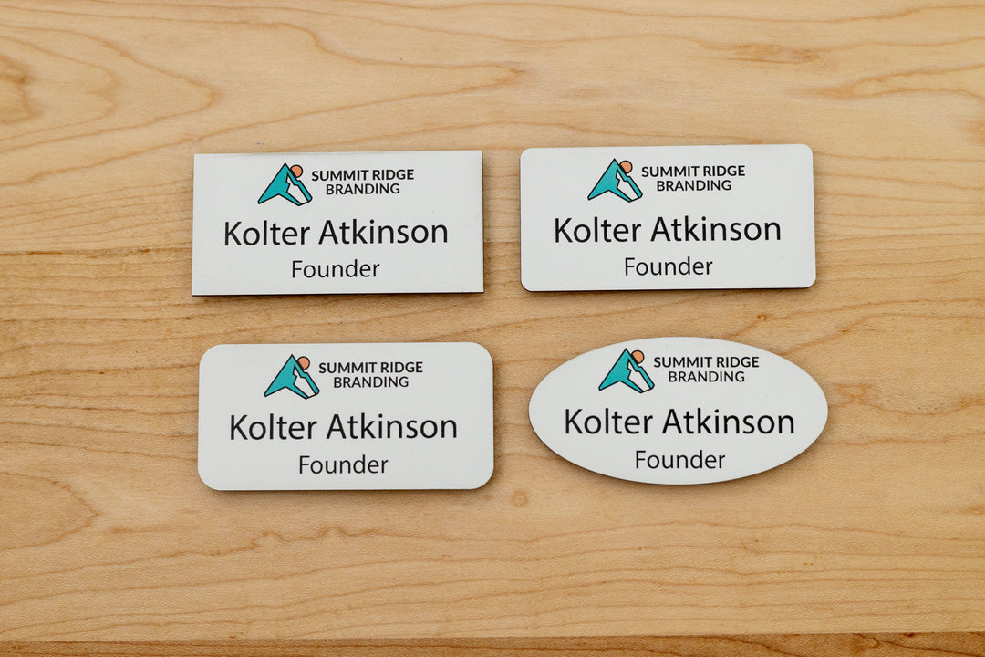 Premium Rectangle Name Tags – Personalized & Durable