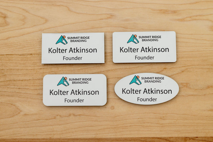 Premium Rectangle Name Tags – Personalized & Durable