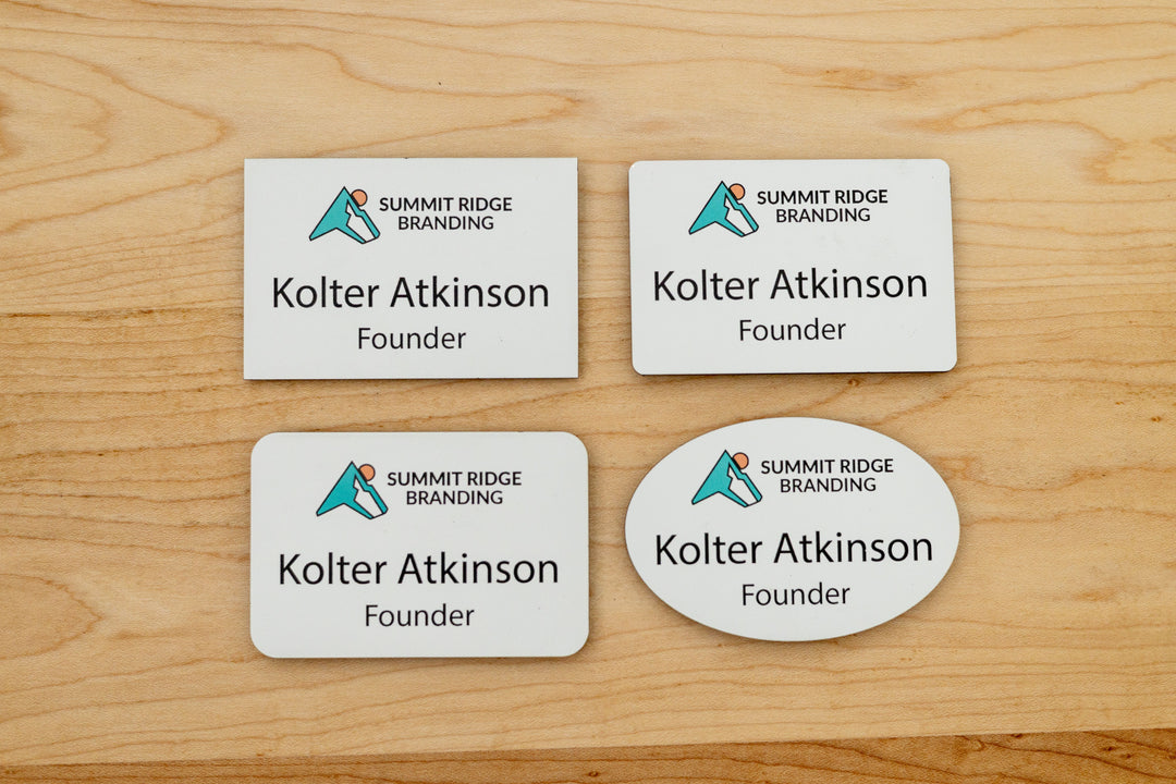 Premium Rectangle Name Tags – Personalized & Durable