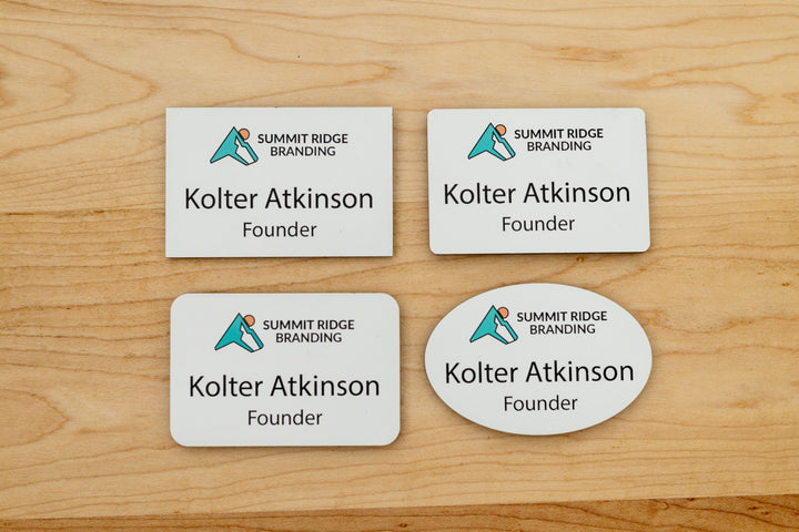 Premium Rectangle Name Tags – Personalized & Durable