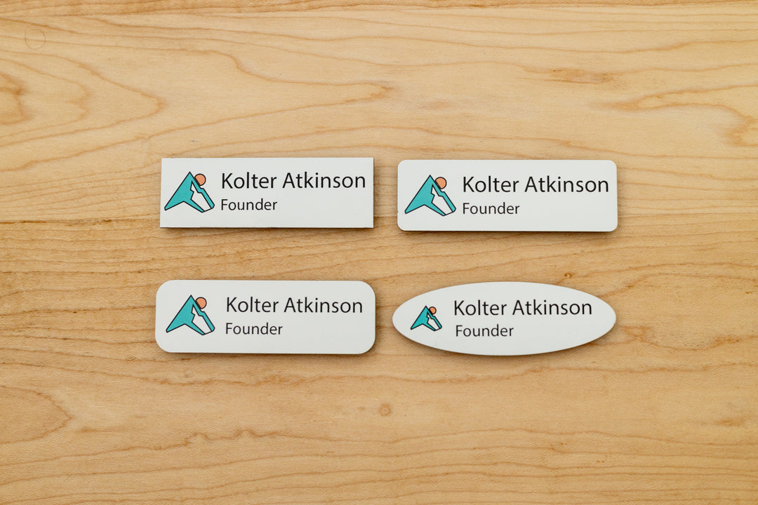 Premium Rectangle Name Tags – Personalized & Durable
